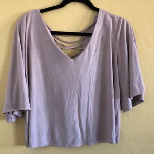 Taupey pink crop top